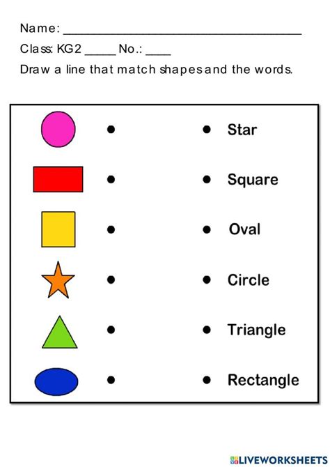 Worksheet For Shapes For Kindergarten | Free kindergarten worksheets, Shapes worksheet ...