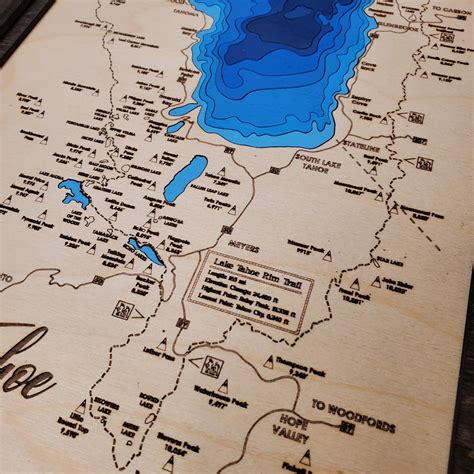 Lake Tahoe Rim Trail Map - Chickadee Art Collective