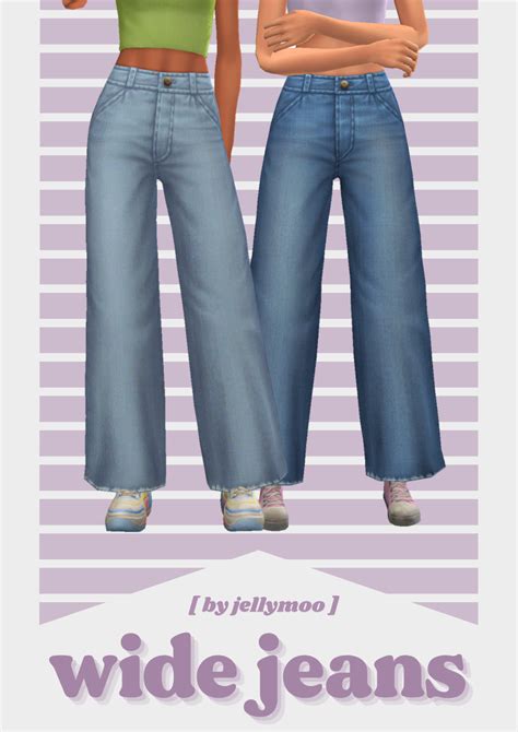 WIDE JEANS personally, i hate short jeans and for... : jellymoo