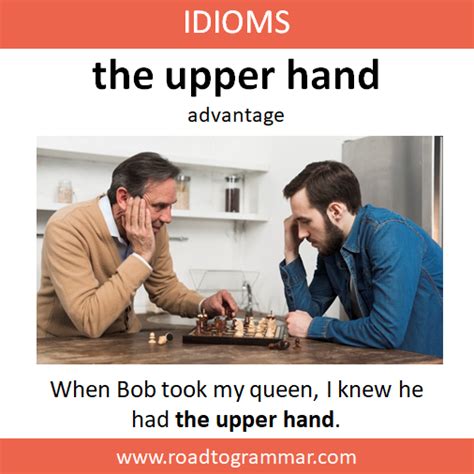 The Upper Hand | English phrases idioms, English idioms, Learn english vocabulary