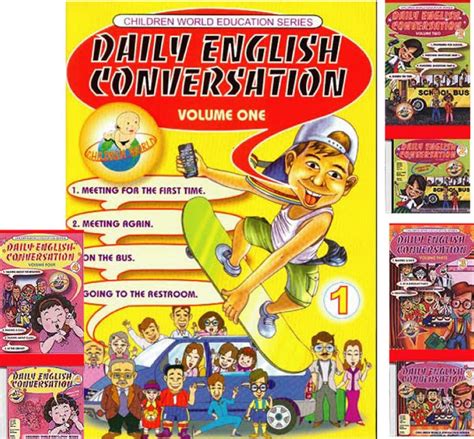 AJ MALL: Kids Daily English Conversation Books + VCDs