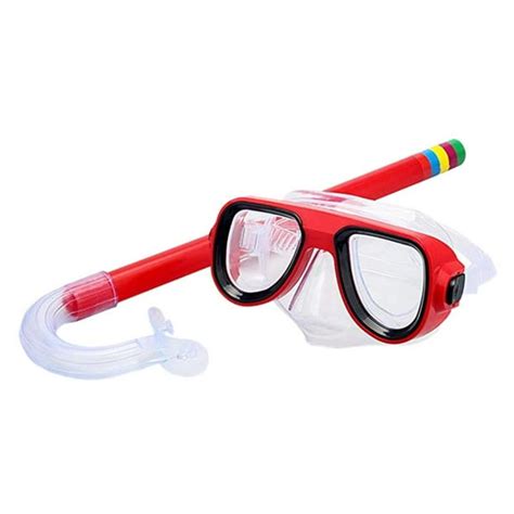 Kids Diving Goggle Mask Breathing Tube Shockproof Anti-fog Swimming Glasses Band Snorkeling ...