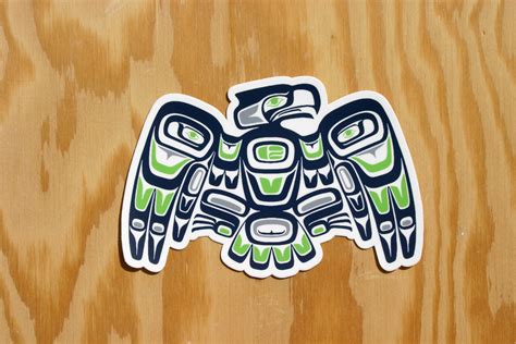 Tribal Seahawk Sticker – Discovery Stickers