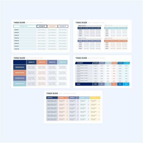 Table Charts Powerpoint Fully Editable Templates Table Chart Powerpoint Templates Presentation ...