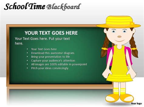 School Time Blackboard Powerpoint Presentation Slides | PowerPoint Presentation Sample | Example ...