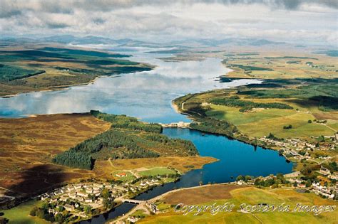 Lairg Sutherland Loch Shin. Aerial photograph Scotland.Prints 18x12 £25 ...