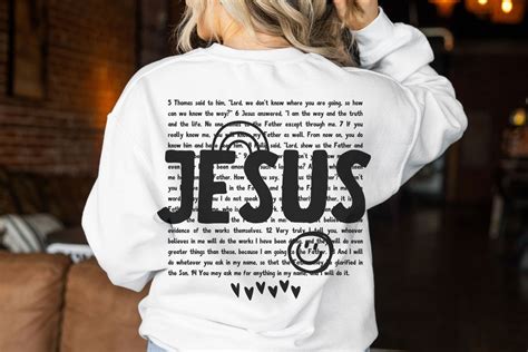 Jesus the Way Truth and Life PNG Download, Minimal Bible Verse Shirt Png, Religious Png ...