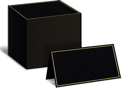 Amazon.com: UNIQOOO 20 Pack Black Hexagon Acrylic Place Card for Wedding | DIY Blank Acrylic ...