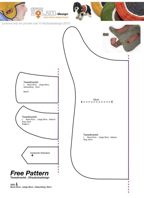 Beginner Template Dog Coat Sewing Patterns Free Printable