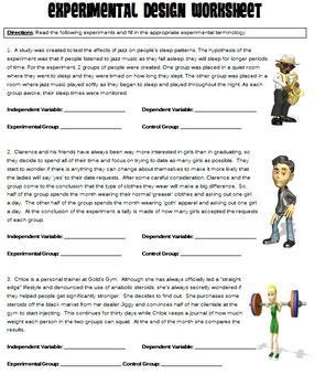 Experimental Design Worksheet by Danis Marandis | TpT