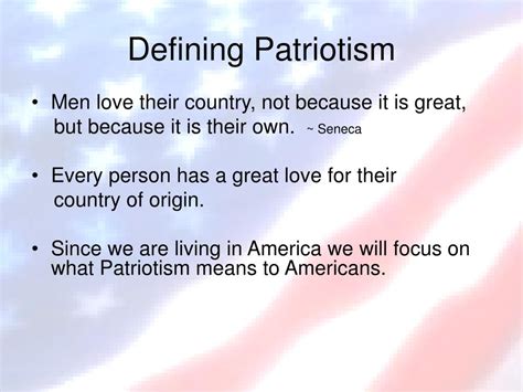 PPT - What is Patriotism? PowerPoint Presentation, free download - ID ...