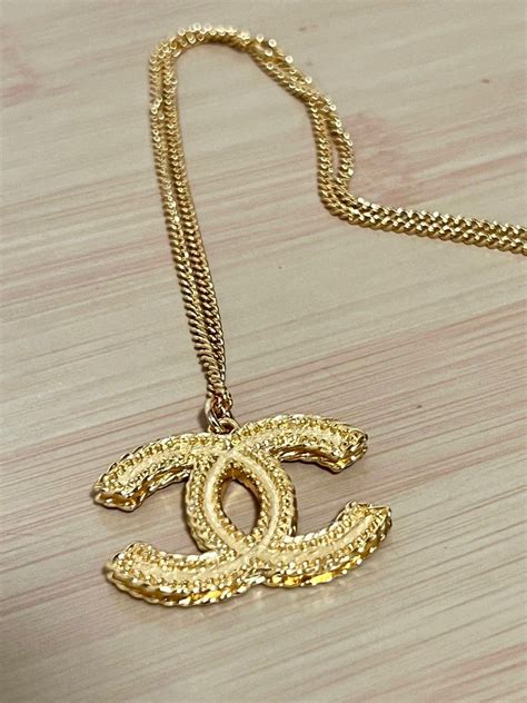 Chanel Logo Necklace on Carousell