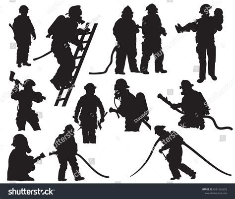 11,932 Firefighter silhouette Images, Stock Photos & Vectors | Shutterstock