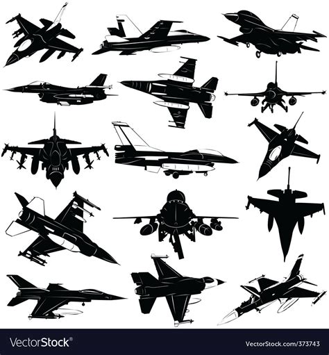 Military plane Royalty Free Vector Image - VectorStock