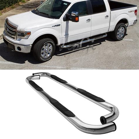 2pcs New 3" S/S Side Step Nerf Bars Rail For 15-16 F150 Super Crew/Supercrew Cab | eBay