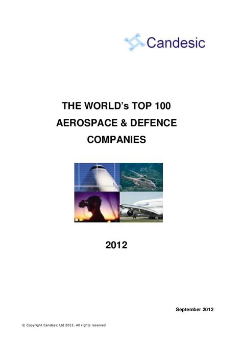 Top 100 aerospace companies