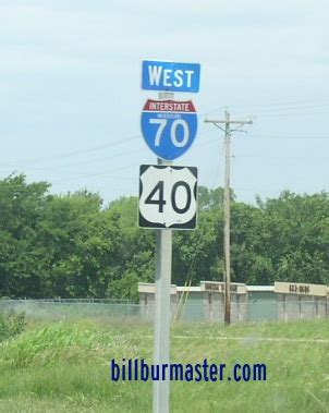 U.S. Rt. 40 , from near Boonville to Grain Valley.