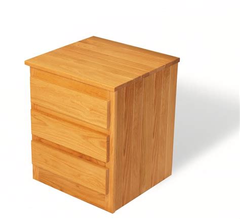 3 Drawer Oak Nightstand | Room Doctor