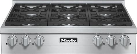 Miele - 36 inch wide Gas Cooktop in Stainless - KMR 1134-1 LP