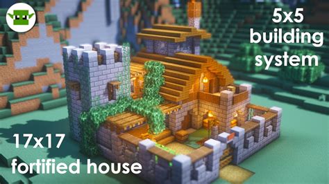 Minecraft | How to Build a Small Fortified House [Easy 5x5 System ...