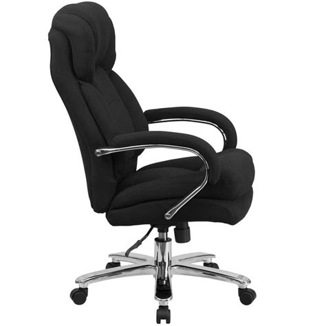 24/7 Intensive Use 500 lb. Rated Black Fabric Executive Office Chair