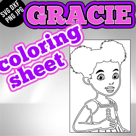 Coloring Sheet Gracie's Corner Activity Sheet SVG - Etsy UK