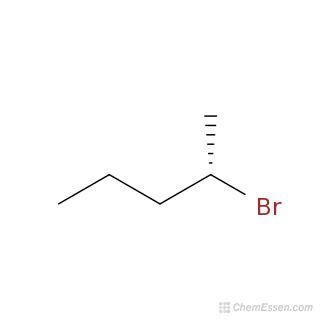 [S,(+)]-2-Bromopentane Structure - C5H11Br - Over 100 million chemical ...