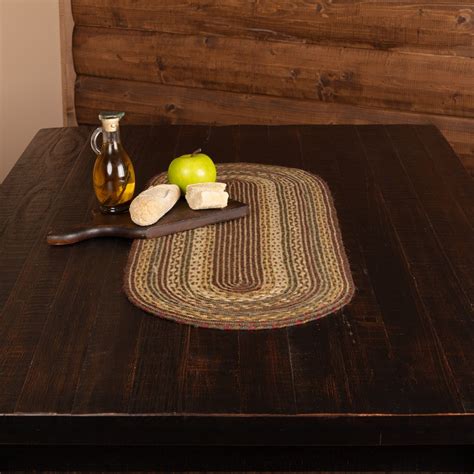 Tea Cabin Braided Jute Table Runner - Retro Barn Country Linens