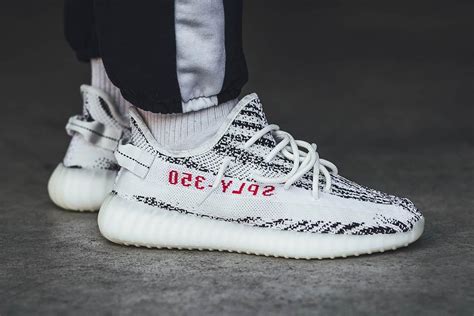 adidas Yeezy BOOST 350 V2 Zebra On Feet - Sneaker Freaker