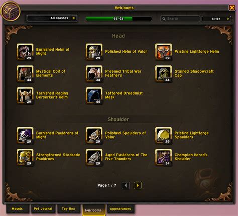 Heirloom Gear Guide - World of Warcraft The War Within - Warcraft Tavern