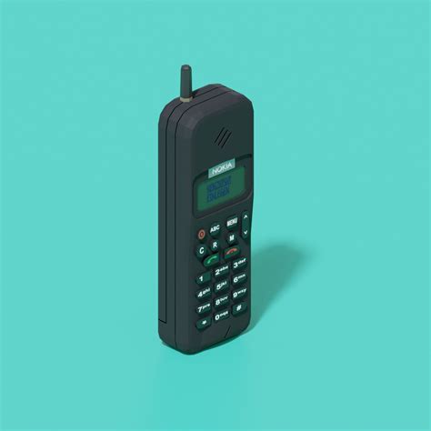 Nokia 1011 mobile phone 3D model - TurboSquid 1553838