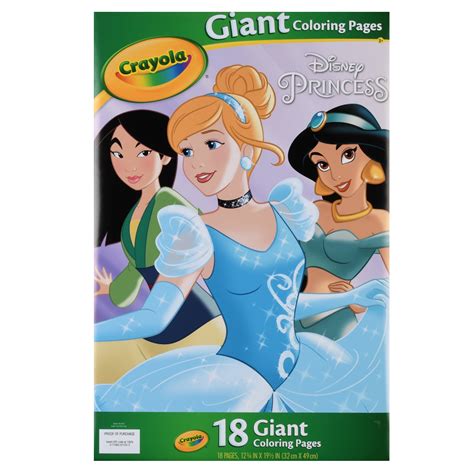 Crayola Disney Princess Coloring Pages, Giant Coloring Pages, 18 Count ...