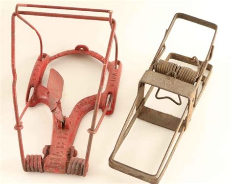 Large Lot of Vintage Animal Traps