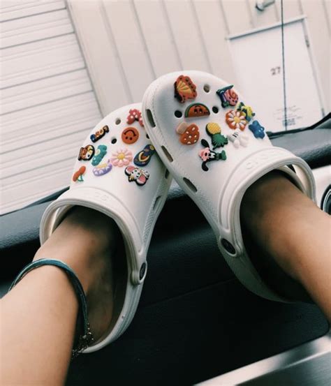 Vsco Girl Essentials | Crocs, Crocs shoes, White womens sandals