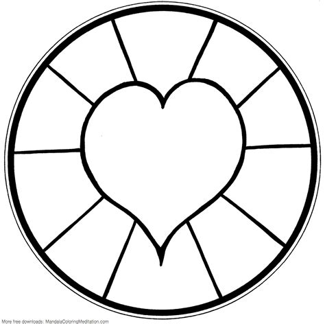 Simple mandala coloring pages download and print for free