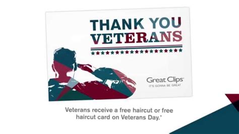 Great Clips: FREE Haircut for Veterans on November 11th Or Pick Up Card to Redeem Before 12/31