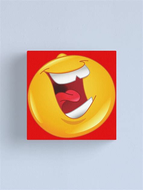 "Very happy emoji,sheesh, emojis, emoji, meme, sheesh" Canvas Print for ...