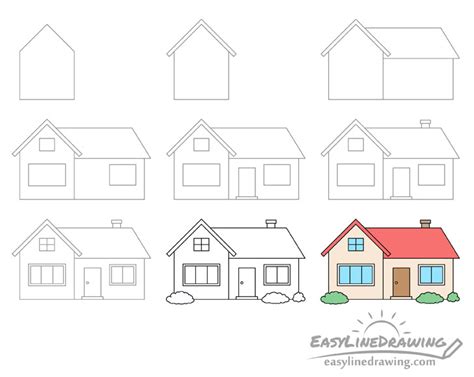 House Drawing Easy Small / If your students are looking to draw a haunted.