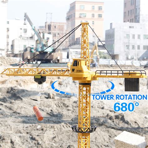 Remote Control Rotating Kids Toy Construction Crane – MaviGadget