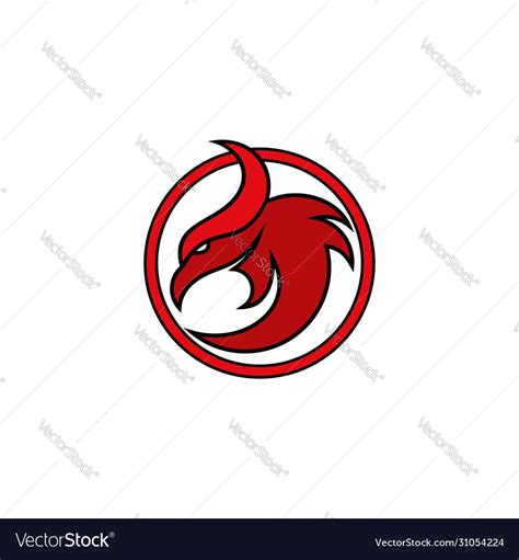 Phoenix head logo Royalty Free Vector Image - VectorStock