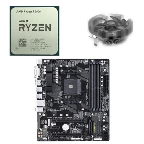 RYZEN 5 MOTHERBOARD PRoCESSoR 3600 GiGABYTE GA-AX370M-DS3H