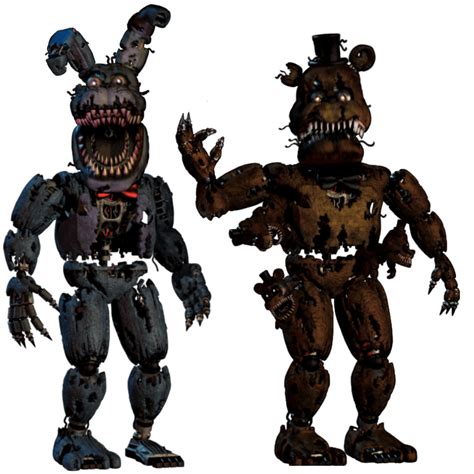 Nightmare Bonnie & Freddy UCN jumpscare edit : r/fivenightsatfreddys