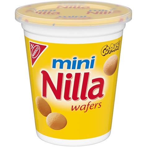 Nilla Wafers Mini Vanilla Wafer Cookies, 2.25 oz Go-Pak - Walmart.com ...