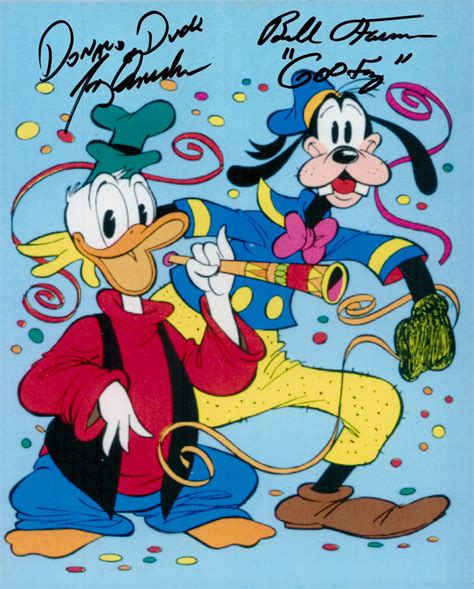 At Auction: Tony Anselmo and Bill Farmer signed Donald Duck and Goofy ...