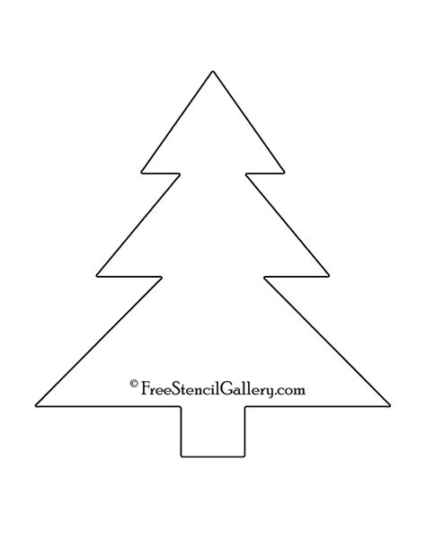 50 Christmas Tree Printable Templates - Kitty Baby Love