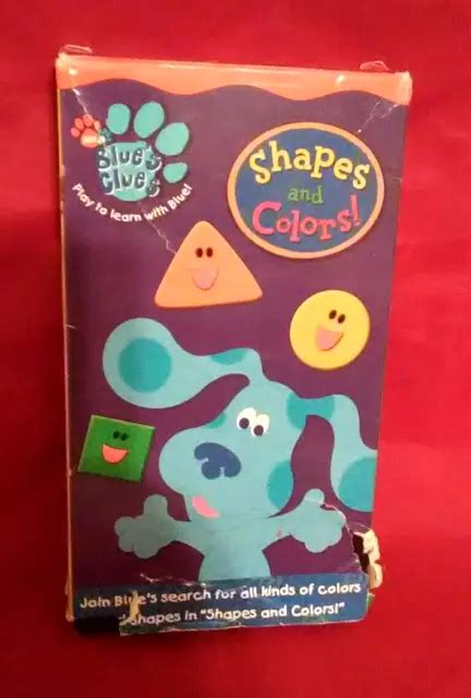 BLUES CLUES VHS Shapes And Colors 2003 NICK JR Steve CHILDREN’S Video ...