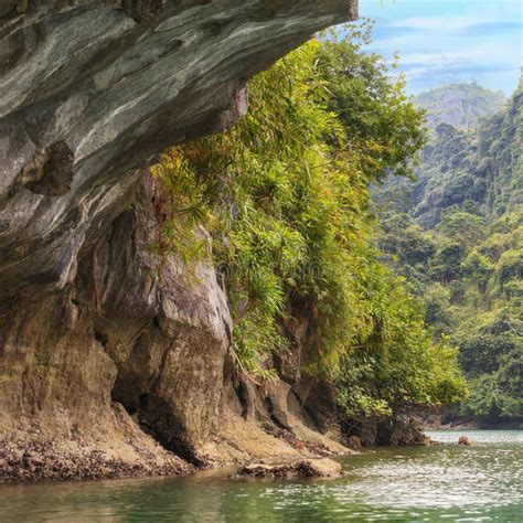 Caves of Halong bay stock image. Image of grotto, boating - 63115505