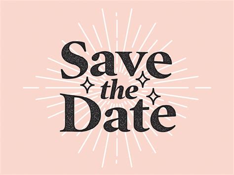 Save the Date! by Katrin Emery on Dribbble