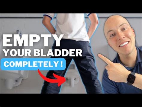 How to completely empty your bladder in 3 easy steps - YouTube