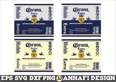 Corona Extra Label SVG Corona Familiar Label Svg Vector Cri | Etsy